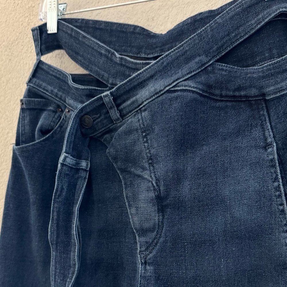 Ottolinger Wrap Jeans Medium Indigo Blue Denim Avant Garde Y2K Streetwear Runway - Picture 13 of 16